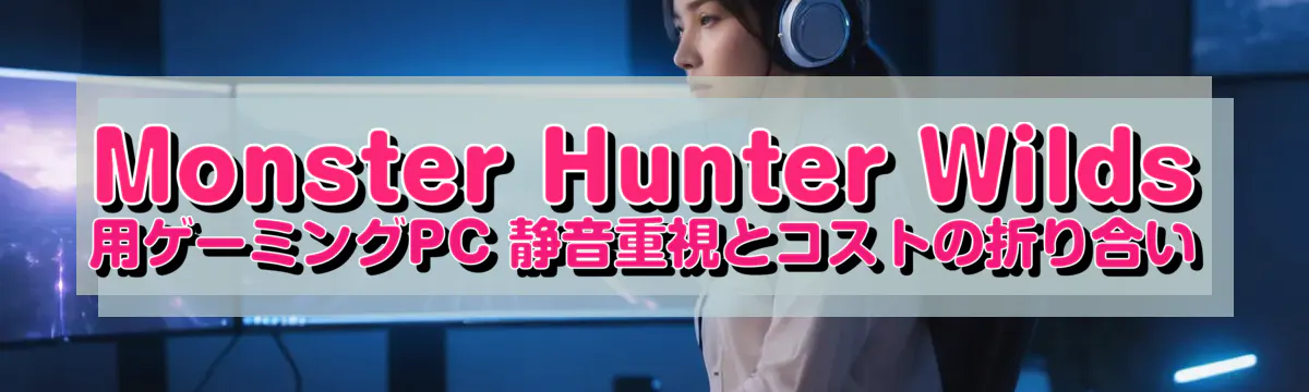 Monster Hunter Wilds 用ゲーミングPC 静音重視とコストの折り合い