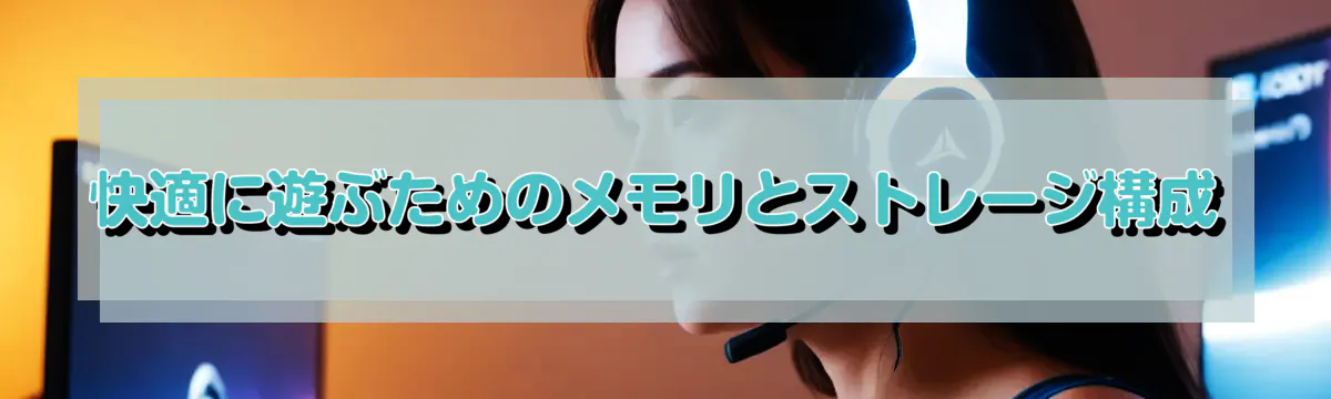 快適に遊ぶためのメモリとストレージ構成
