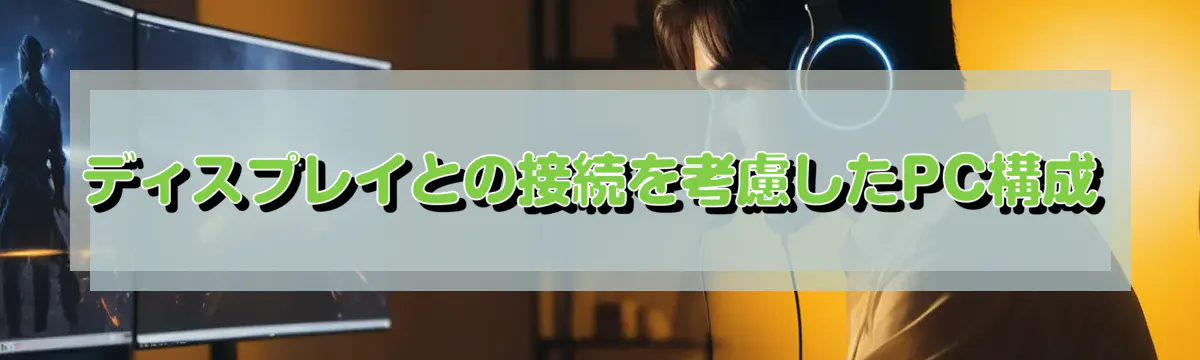 ディスプレイとの接続を考慮したPC構成