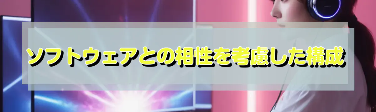 ソフトウェアとの相性を考慮した構成