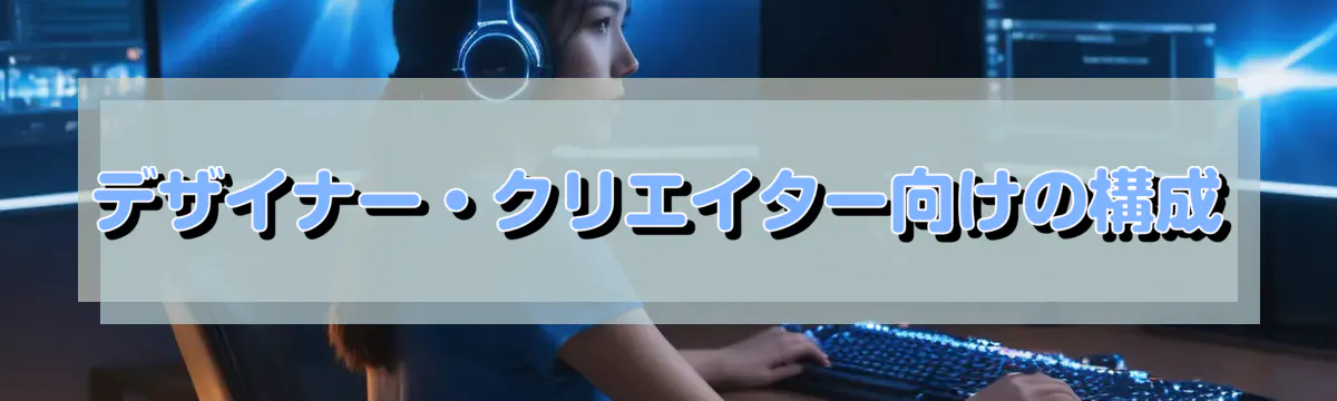 デザイナー・クリエイター向けの構成
