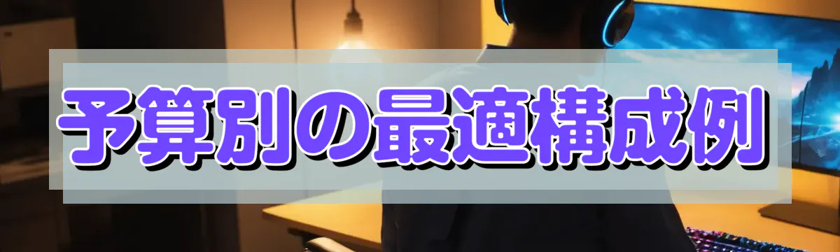 予算別の最適構成例