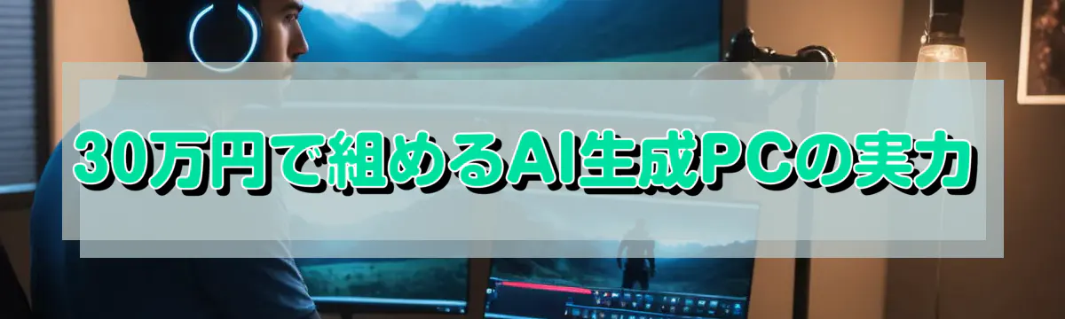 30万円で組めるAI生成PCの実力