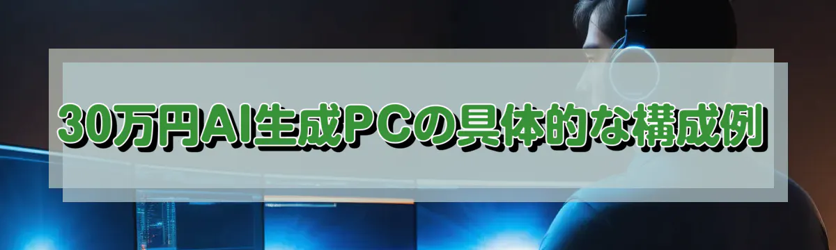 30万円AI生成PCの具体的な構成例