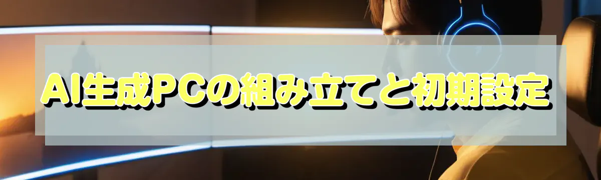 AI生成PCの組み立てと初期設定