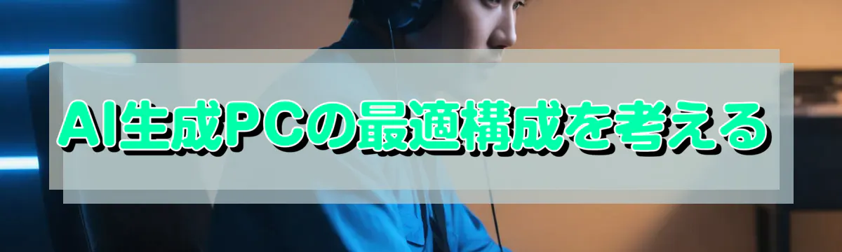 AI生成PCの最適構成を考える
