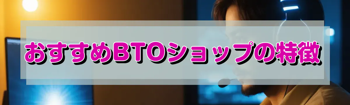 おすすめBTOショップの特徴