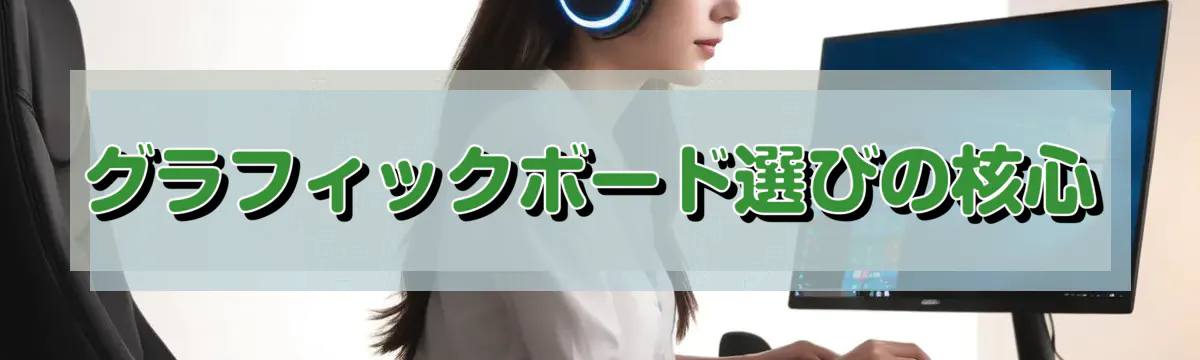 グラフィックボード選びの核心