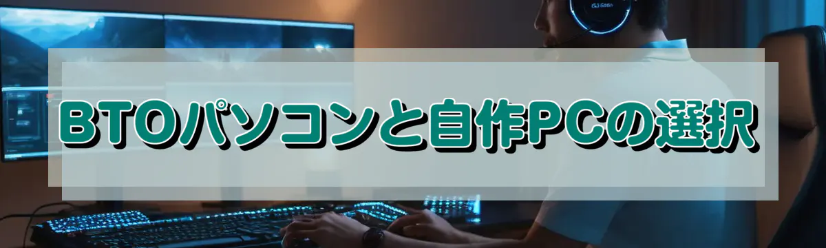 BTOパソコンと自作PCの選択