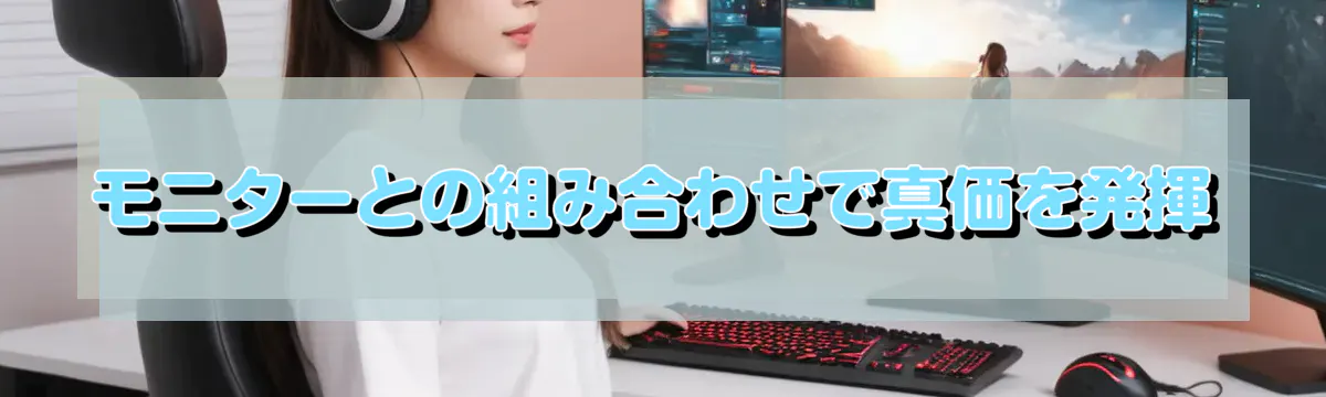 モニターとの組み合わせで真価を発揮