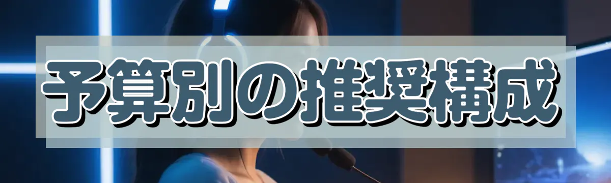 予算別の推奨構成