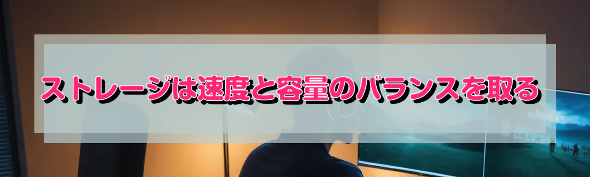 ストレージは速度と容量のバランスを取る