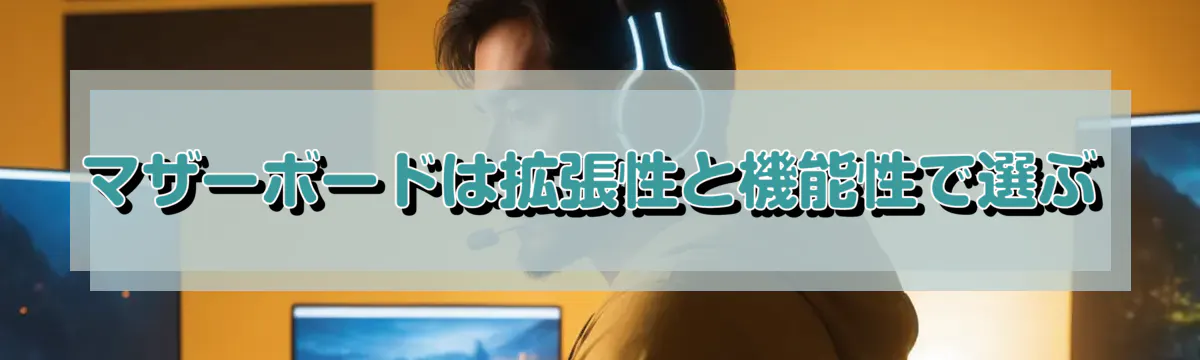 マザーボードは拡張性と機能性で選ぶ