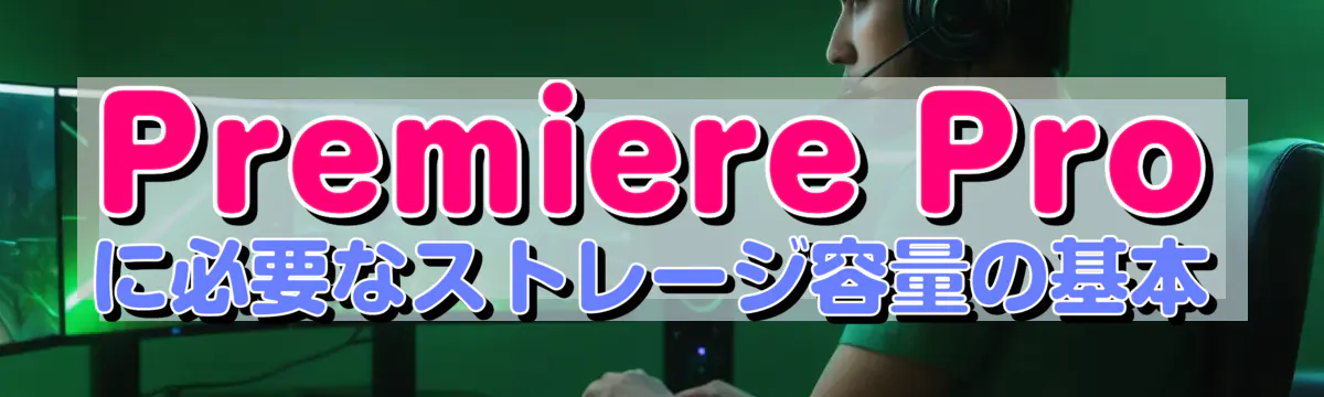 Premiere Proに必要なストレージ容量の基本