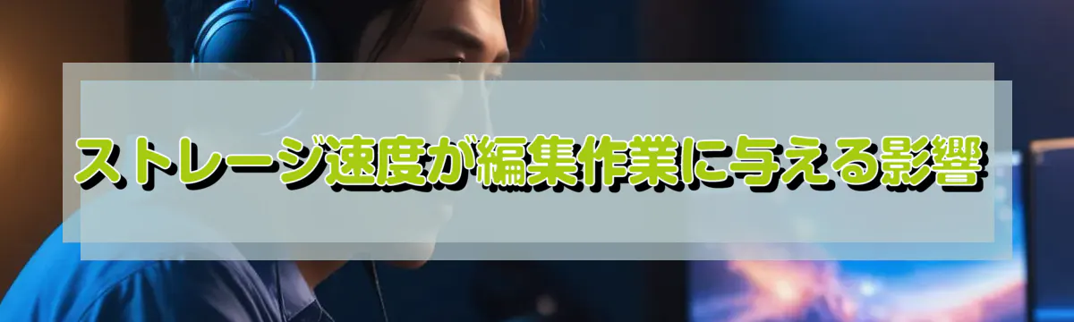 ストレージ速度が編集作業に与える影響