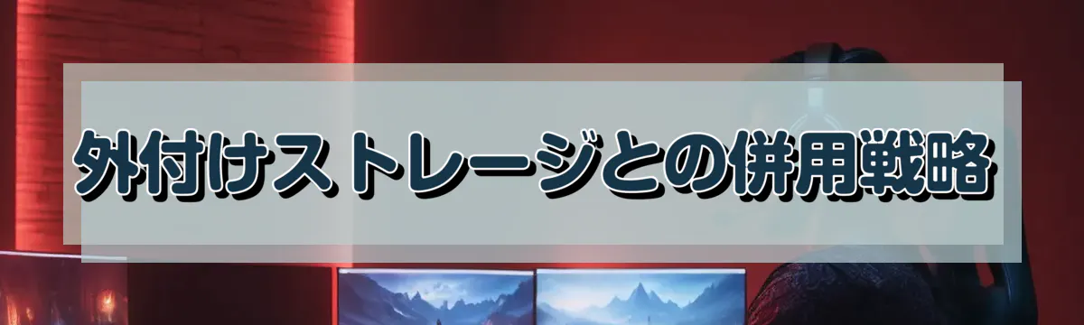 外付けストレージとの併用戦略