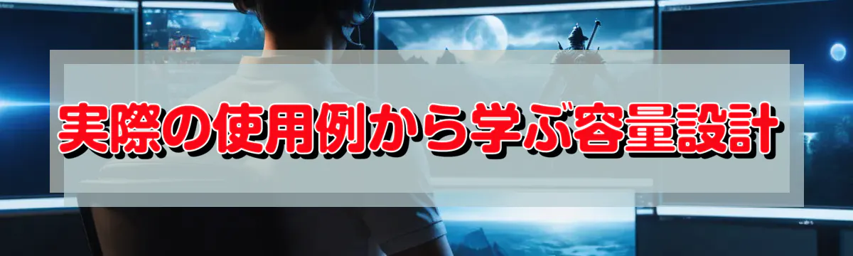 実際の使用例から学ぶ容量設計