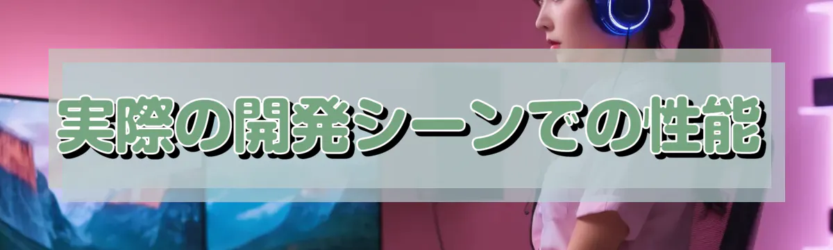 実際の開発シーンでの性能