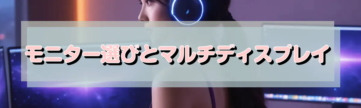 モニター選びとマルチディスプレイ