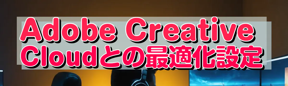 Adobe Creative Cloudとの最適化設定