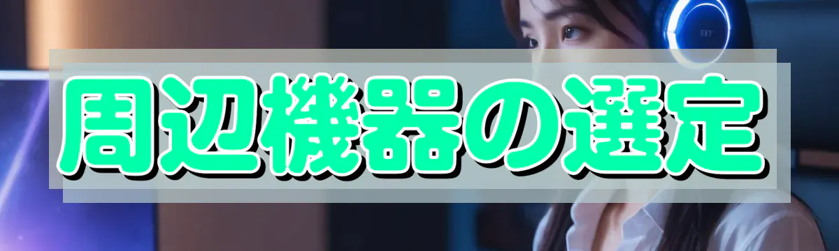 周辺機器の選定