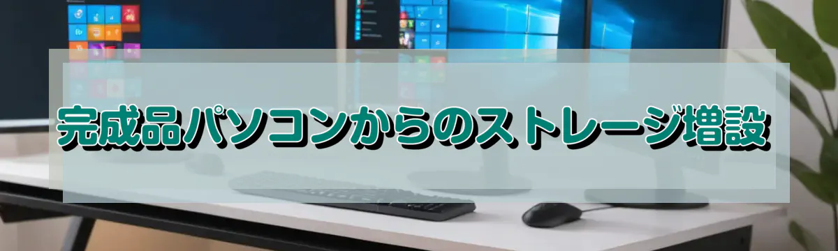 完成品パソコンからのストレージ増設