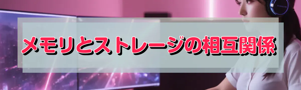 メモリとストレージの相互関係