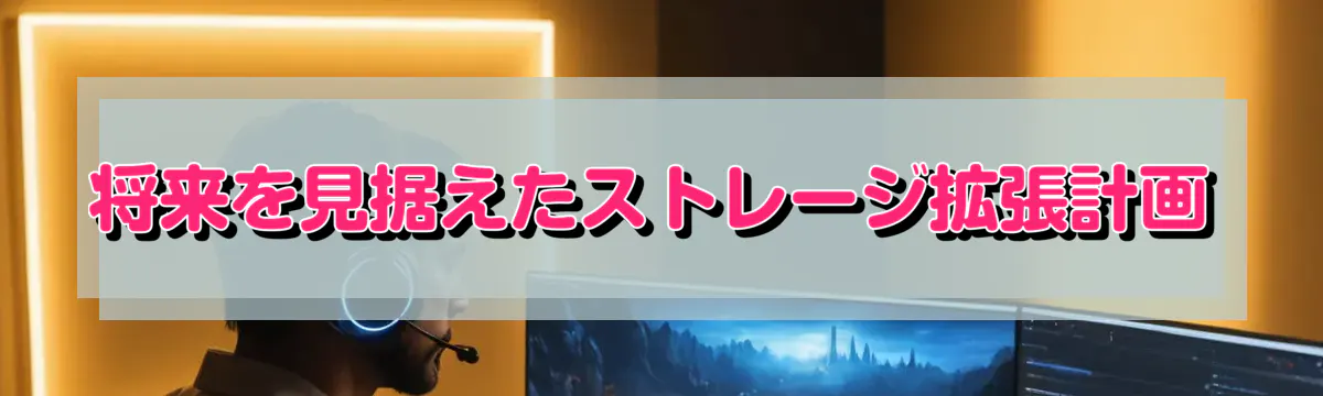将来を見据えたストレージ拡張計画
