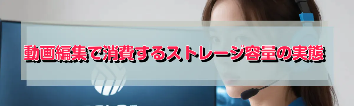 動画編集で消費するストレージ容量の実態