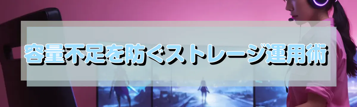 容量不足を防ぐストレージ運用術