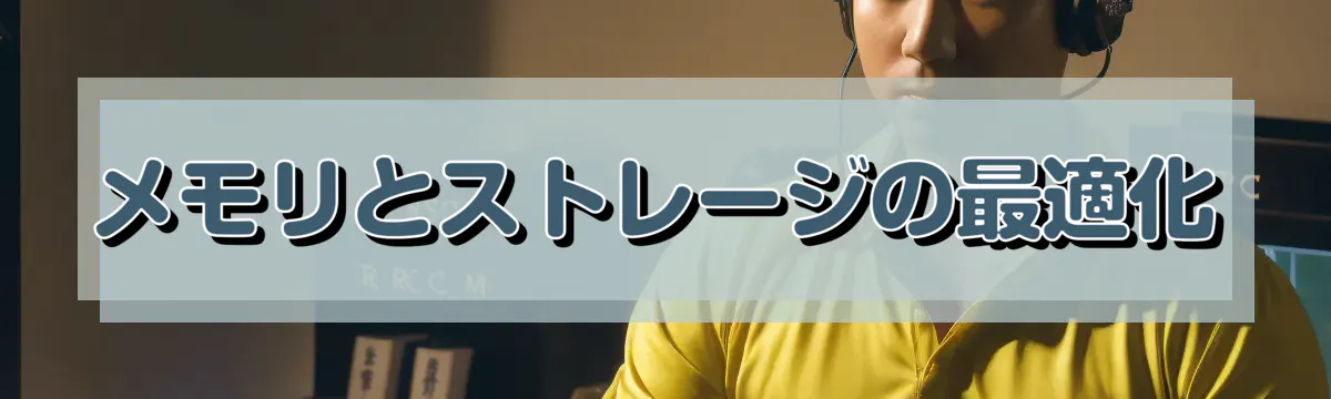 メモリとストレージの最適化