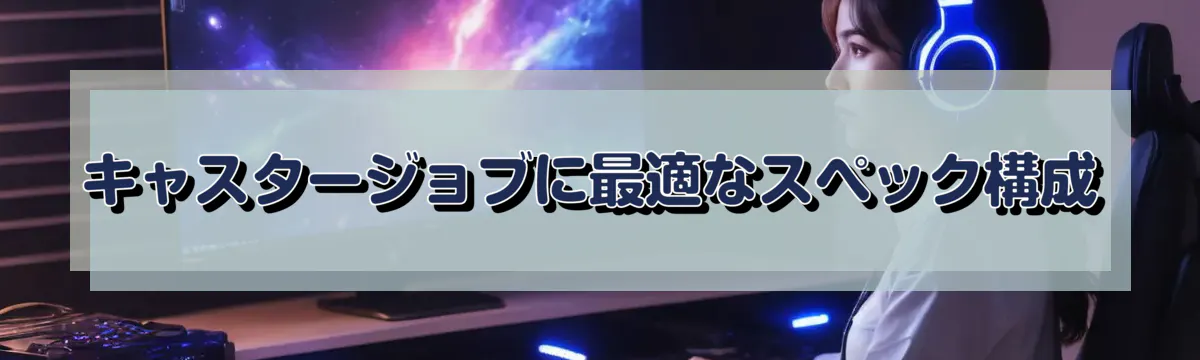 キャスタージョブに最適なスペック構成