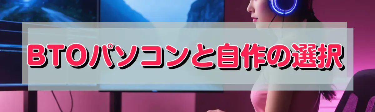 BTOパソコンと自作の選択