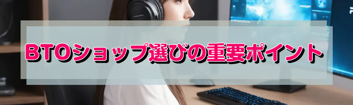 BTOショップ選びの重要ポイント