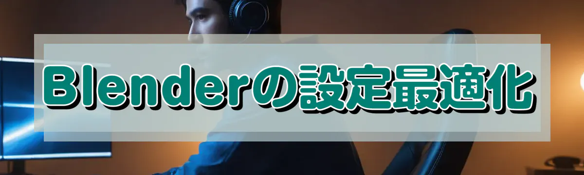 Blenderの設定最適化