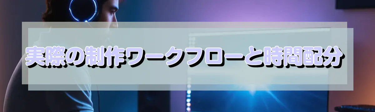 実際の制作ワークフローと時間配分