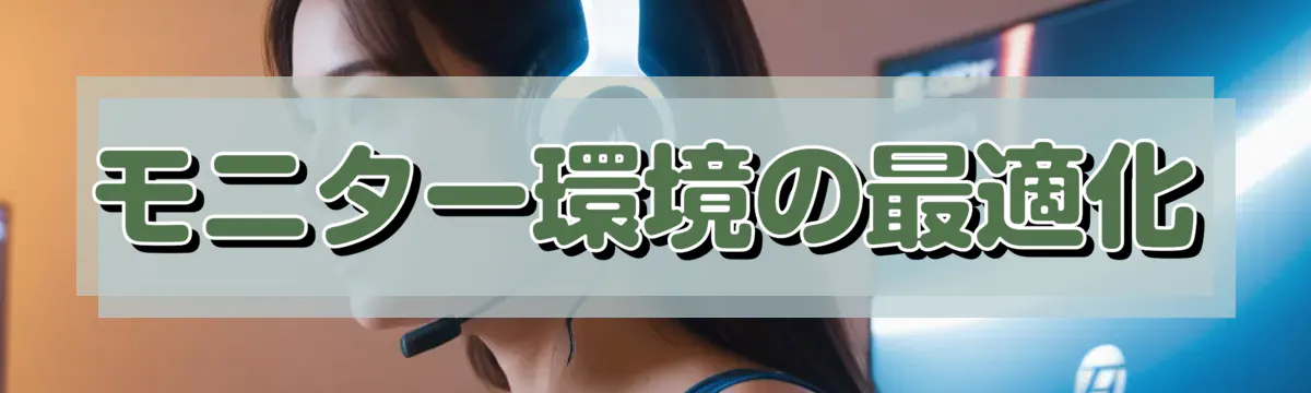 モニター環境の最適化