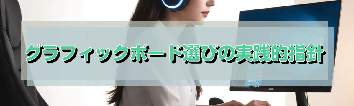 グラフィックボード選びの実践的指針