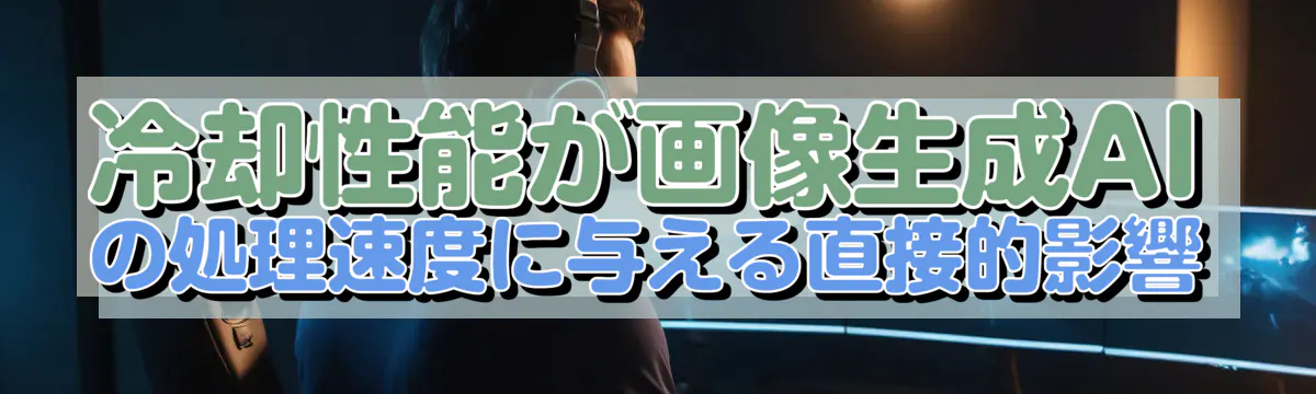 冷却性能が画像生成AIの処理速度に与える直接的影響