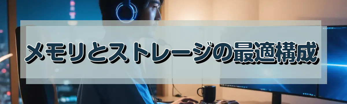 メモリとストレージの最適構成