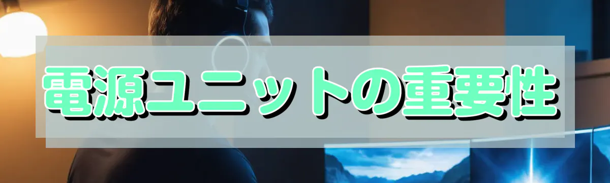 電源ユニットの重要性