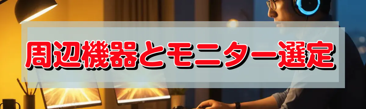 周辺機器とモニター選定