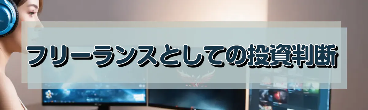 フリーランスとしての投資判断