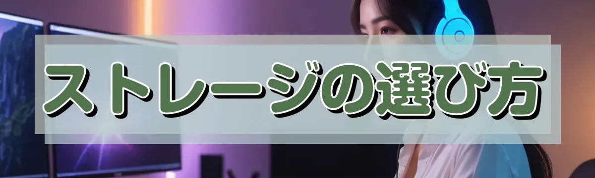 ストレージの選び方