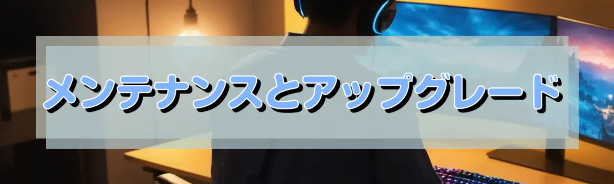 メンテナンスとアップグレード