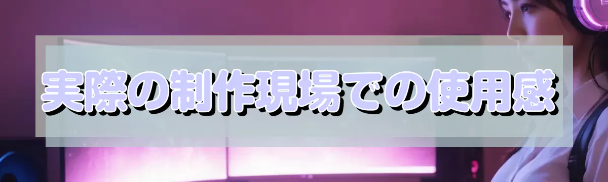 実際の制作現場での使用感