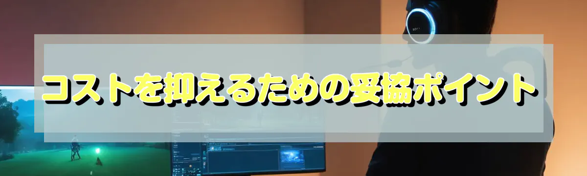 コストを抑えるための妥協ポイント