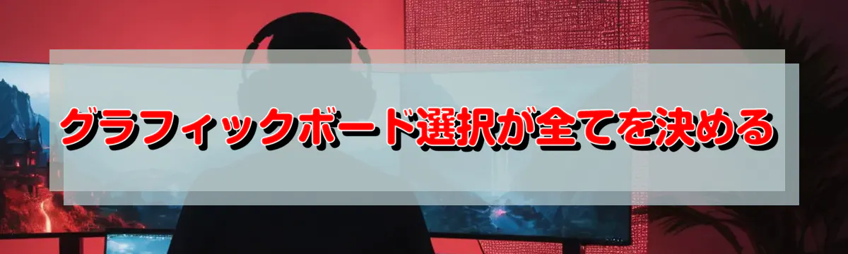 グラフィックボード選択が全てを決める