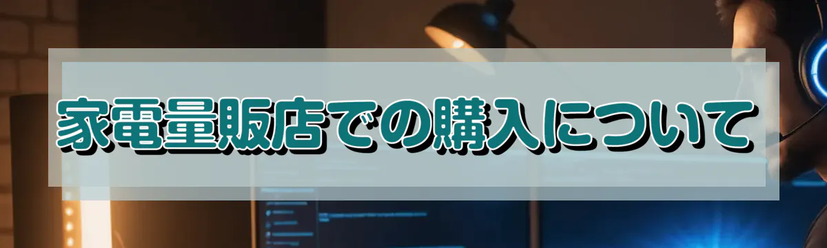 家電量販店での購入について