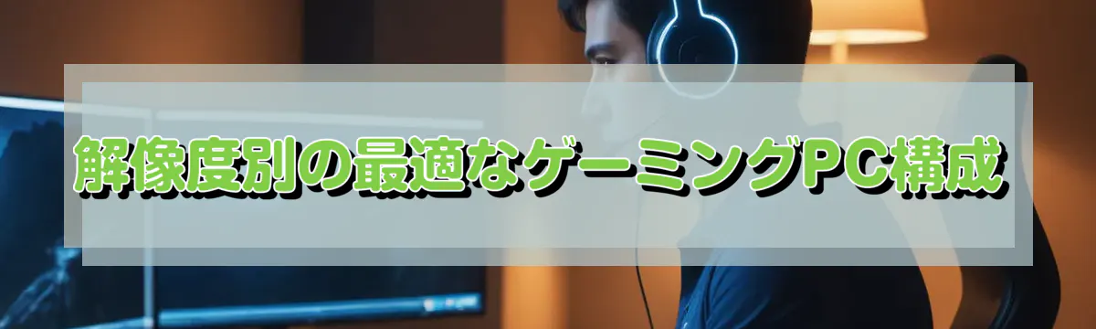 解像度別の最適なゲーミングPC構成